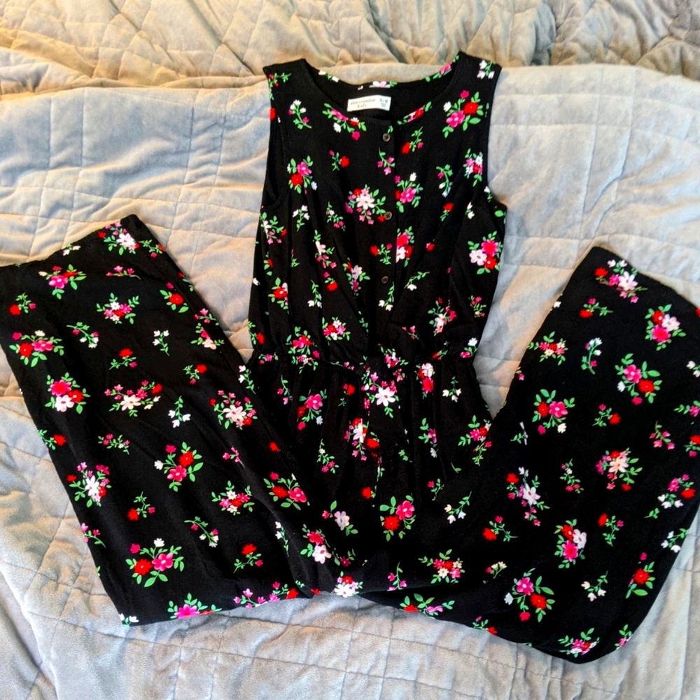 Abercrombie Kids Floral Jumpsuit